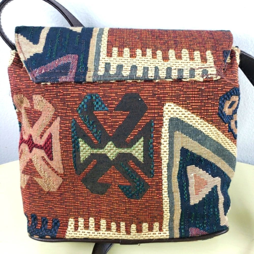 Women's Vintage Arizona Geo Aztec Threaded Nine West.Crossbody - Picture 5 of 16